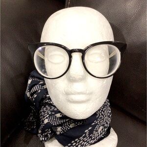 Sama JOSSE Black/White Panto Round Eyeglasses Frames